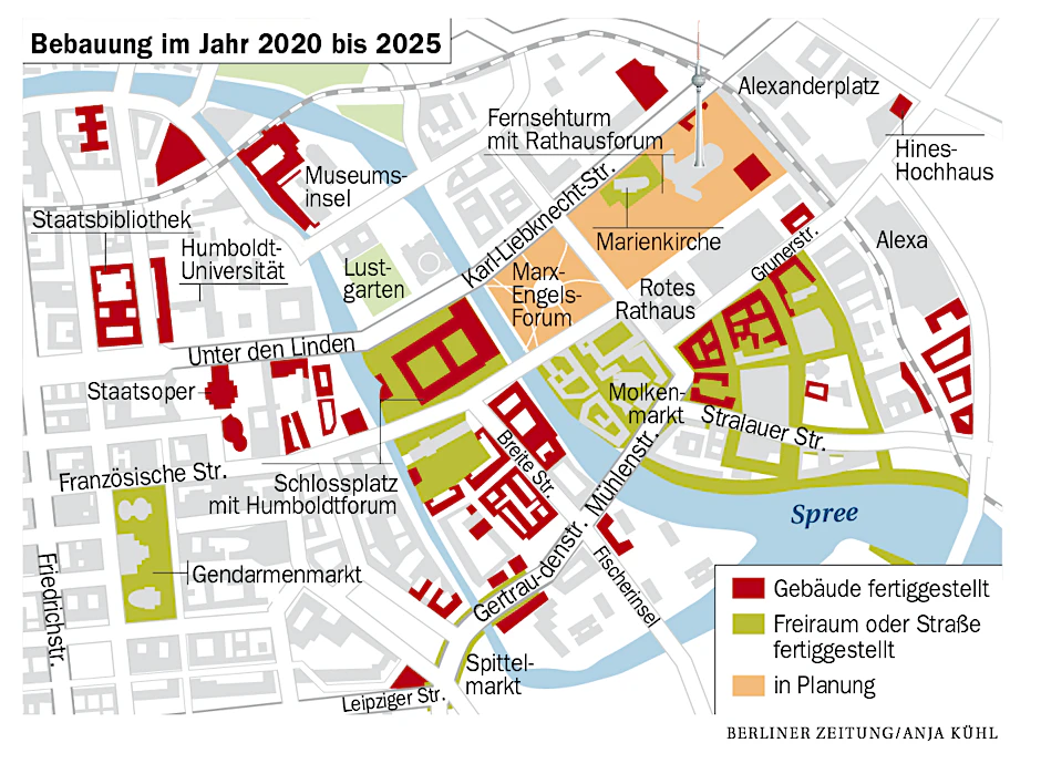 Ein Plan für die Gestaltung der Schloss-Umgebung.