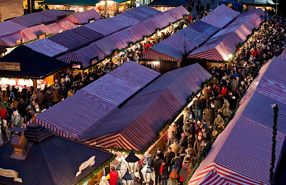 Besinnlich? Vorweihnachtsstimmung auf dem Nürnberger Christkindlmarkt.