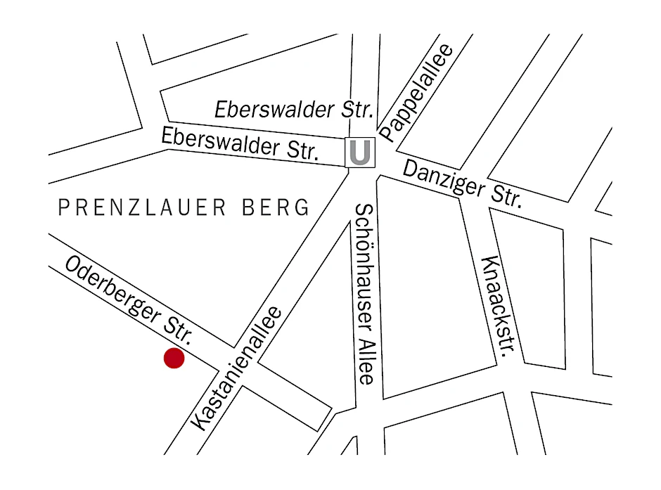 KIEZKANTINE: Oderberger Straße 50, 10435 Berlin, Tel.: 448 44 84. Mo–Fr 10–12 Uhr Frühstück, 12–16 Uhr Mittagessen.