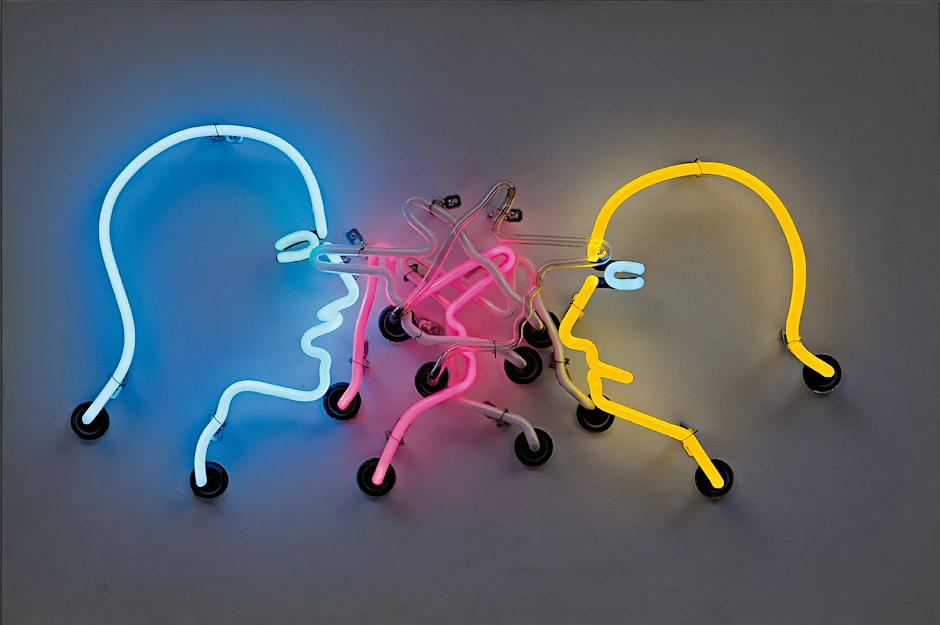 Mann gegen Mann: Bruce Naumans „Double Poke in the Eye II“, 1985 aus der Friedrich-Christian-Flick-Collection der Nationalgalerie.