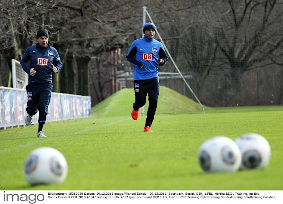 Herthas Ronny beim Training.