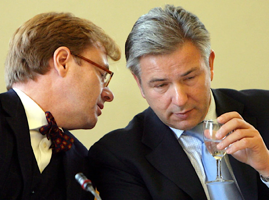 Klaus Wowereit im Gespräch mit seinem ehemaligen Staatssekretär für Kultur, Andre Schmitz (Archivbild).