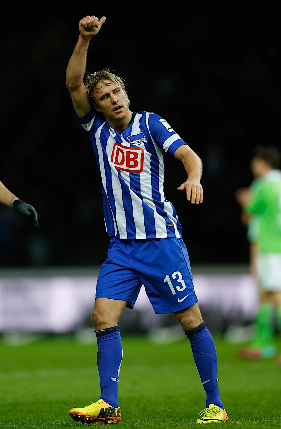 Treffer, versenkt! Per Skjelbred traf für Hertha zur Führung.