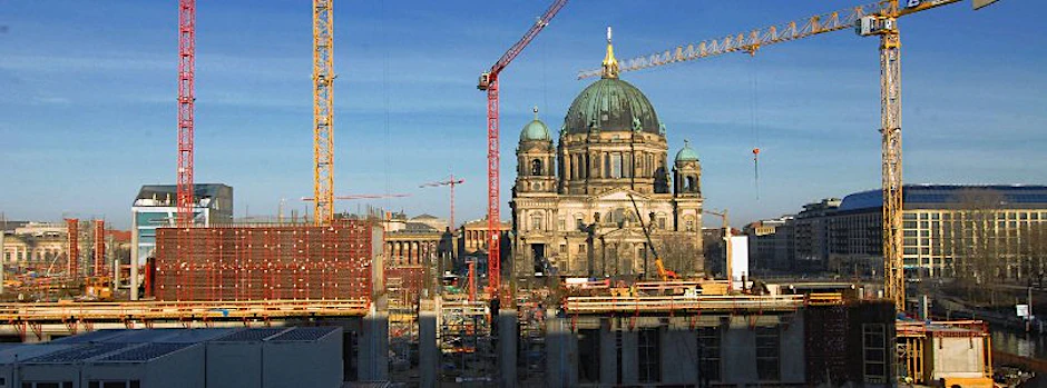 Um das künftige Humboldt-Forum auf dem Schlossplatz Berlin gibt es Streitigkeiten.