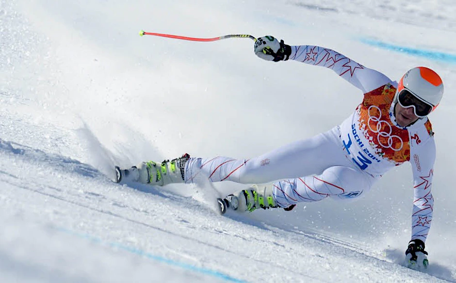 Rasant in Krasnaja Poljana: Bode Miller bei der olympischen Abfahrt.