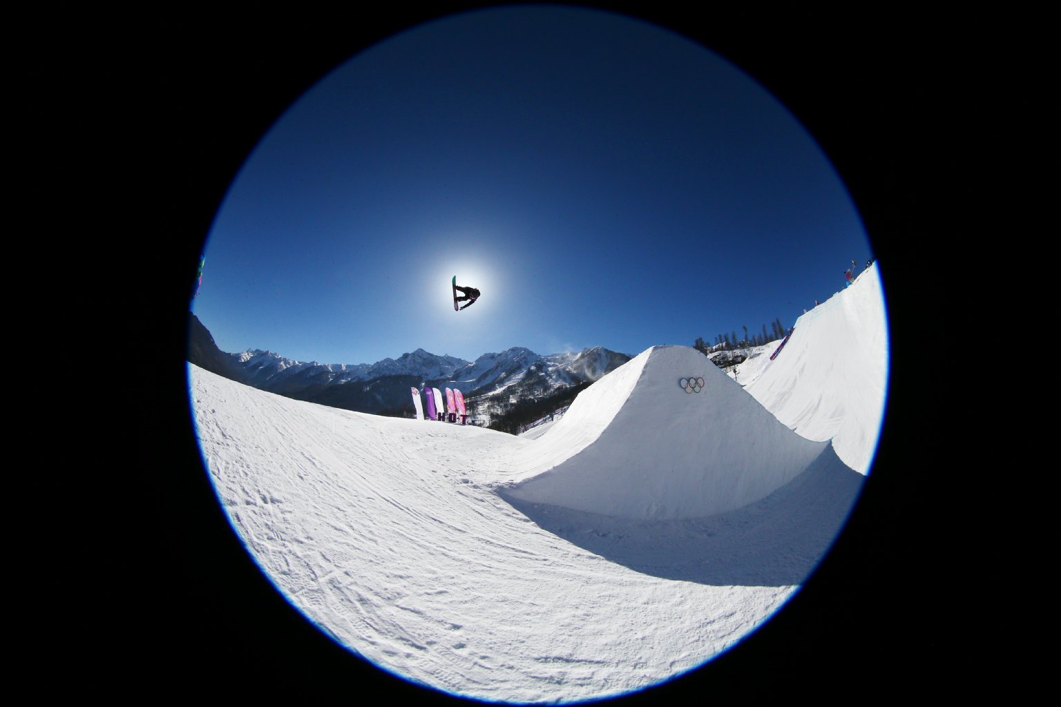 Im Fokus: Isabel Derungs aus der Schweiz bei der Slopestyle-Qualifikation der Frauen.