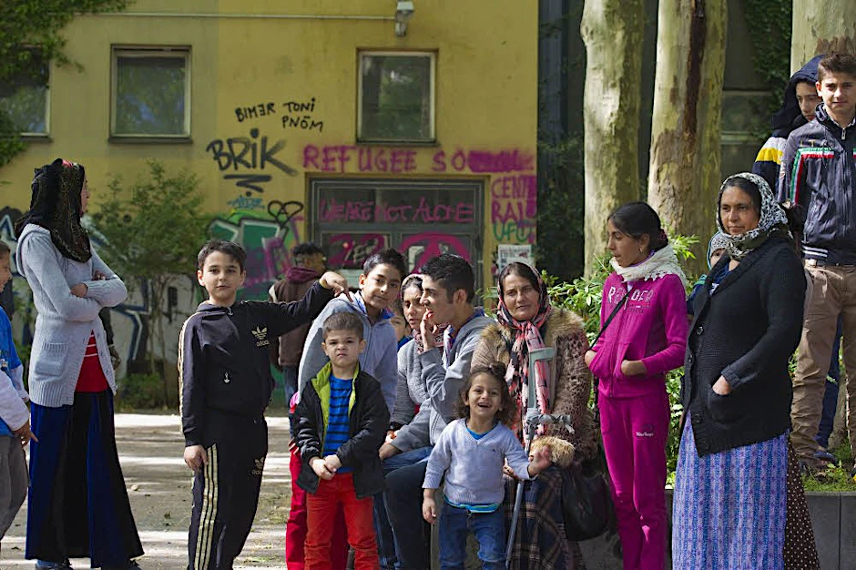 Familien mit vielen Kindern: Auch Roma leben in der Schule.