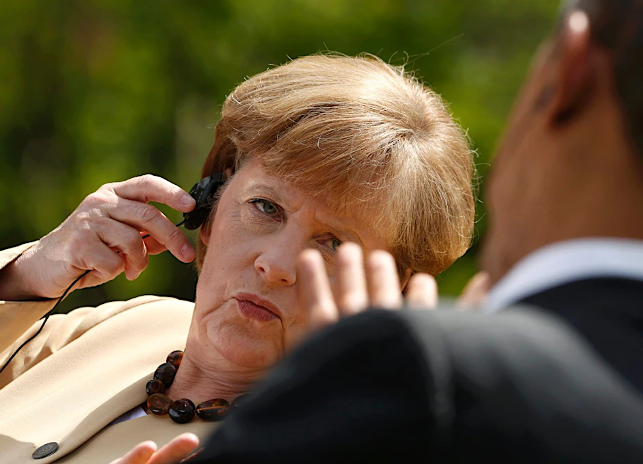 Böser Blick: Die Beziehung zwischen Angela Merkel und Barack Obama war schon entspannter.