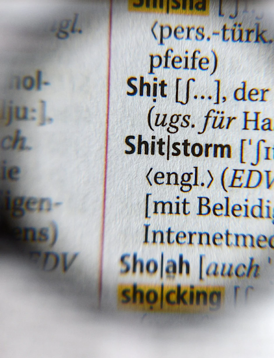 Auch der Duden bleibt vom "Shitstorm" nicht verschont.