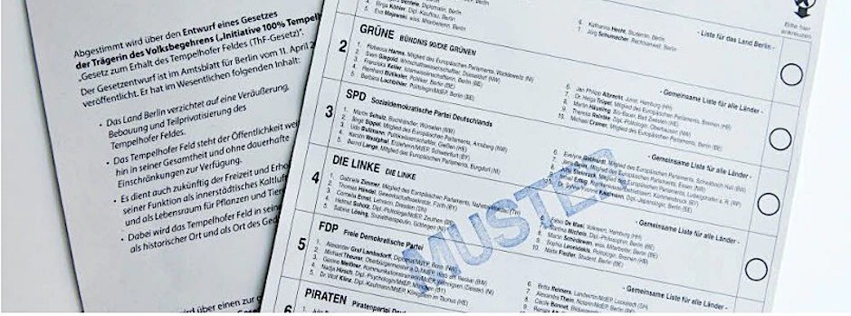 24 Parteien stellen sich der EU-Wahl.