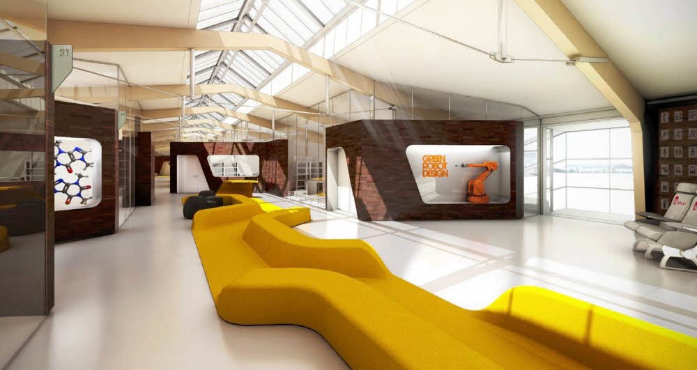 Extravagant: Blick in Terminal D, der sich hier wie eine Lounge präsentiert.