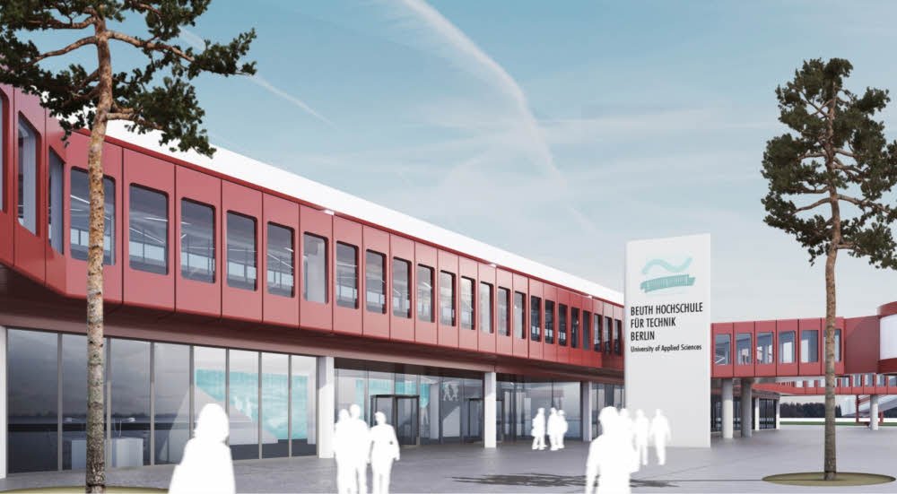 Lernen im Terminal: Das alte Flughafengebäude soll für die Beuth Hochschule für Technik umgebaut werden, die einen Teil des Lehrbetriebs nach Tegel verlagern will.