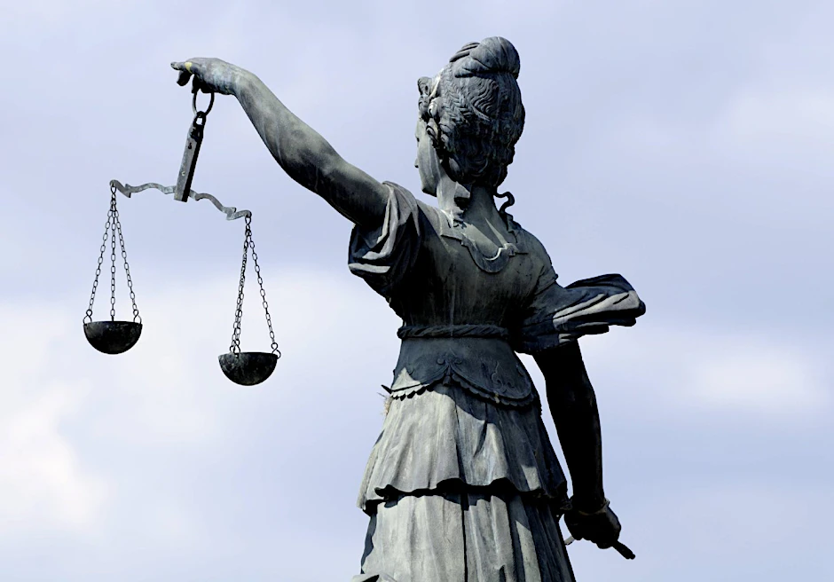 Die Göttin Justitia.