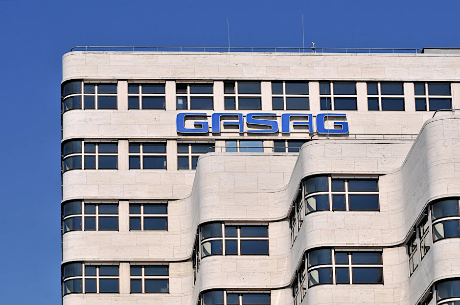 Die Gasag-Zentrale im Shell-Haus am Reichpietschufer.