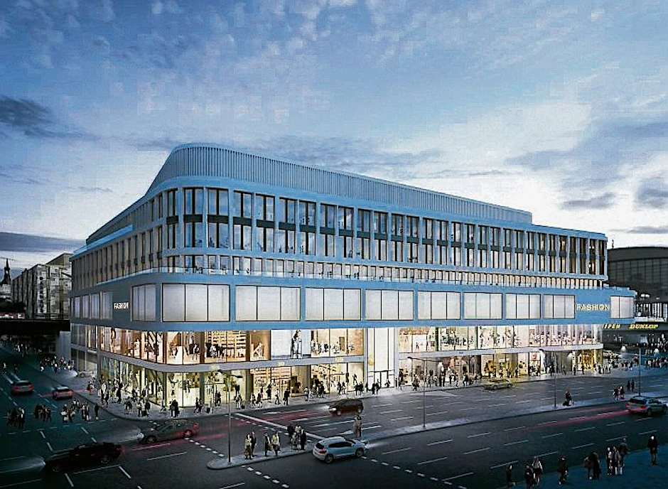 Die geschwungene Fassade des Zoom. Im Jahr 2017 soll das Haus fertig sein.