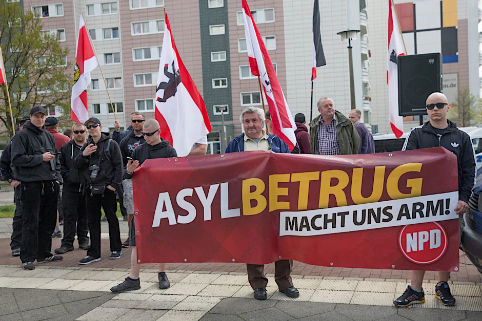 Die NPD-Demo am 1. Mai 2015 in Hohenschönhausen.