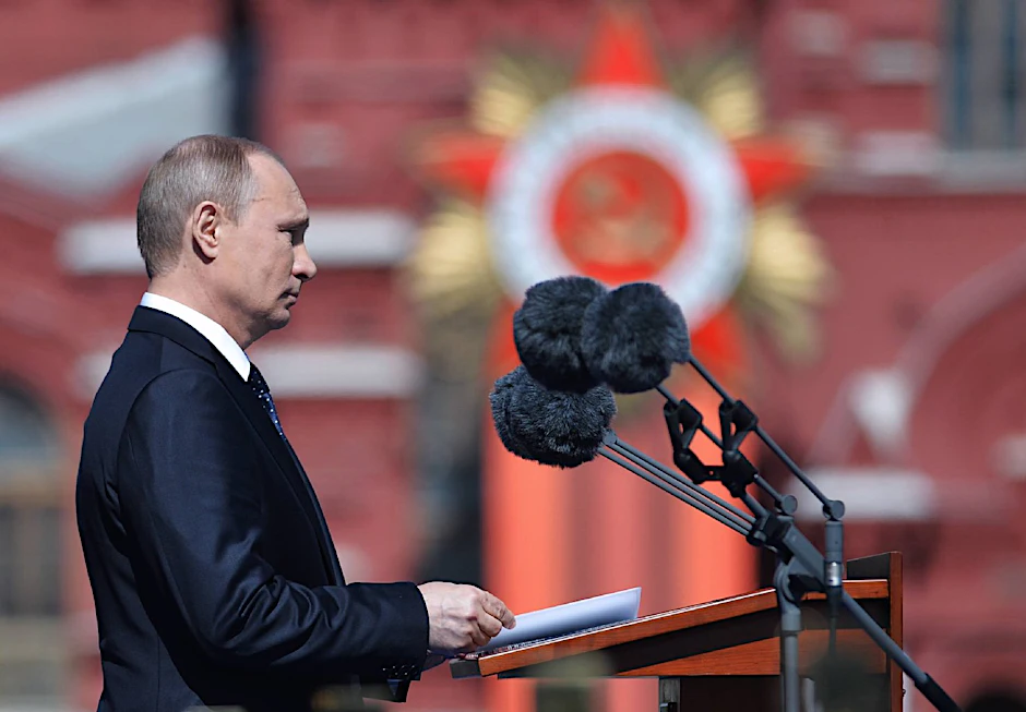 Putin nutzt den Tag der Befreiung zur Selbstpräsentation.