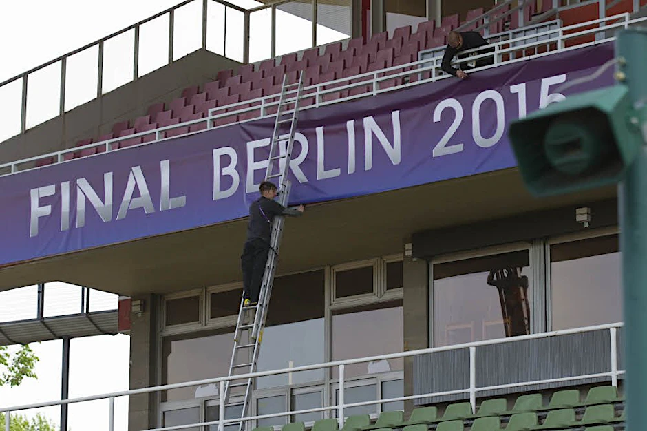 Der Jahnsportpark in Prenzlauer Berg. „Ich habe mir das auch zuerst im Internet angesehen und auch erst gedacht: mein Gott!“