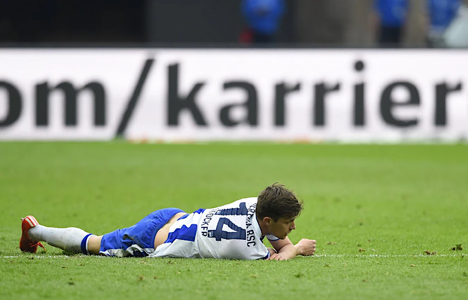 Hertha-Spieler Valentin Stocker war zuletzt angeschlagen, wird aber gegen Eintracht Frankfurt am Samstag wahrscheinlich wieder einsatzbereit sein.