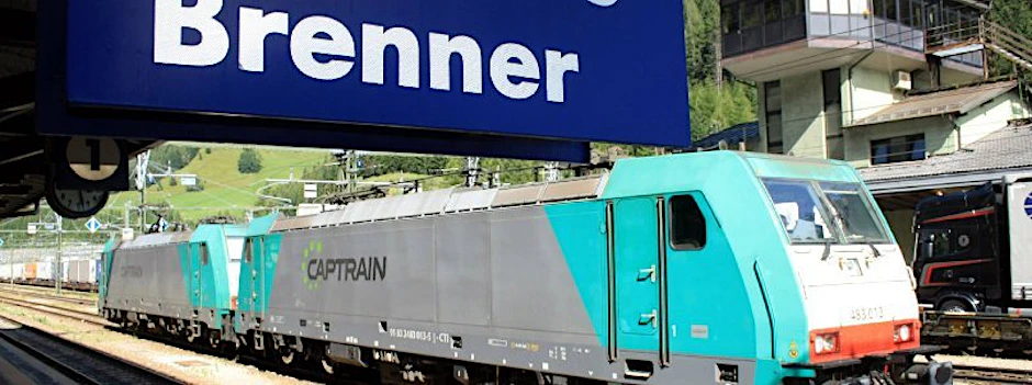 Der Grenzbahnhof Brenner zwischen Österreich und Italien.
