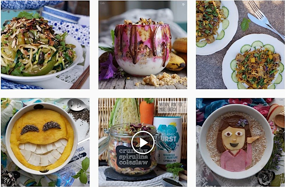 Lecker und schön: Food Art bei Instagram.