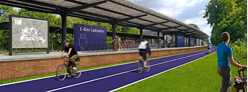 So könnte der neue Fahrradhighway aussehen.