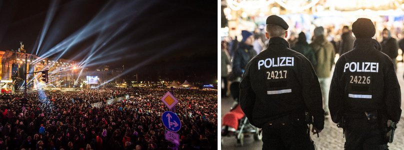 Hunderttausende begrüßten bei der Silvesterparty am Brandenburger Tor das Jahr 2016.