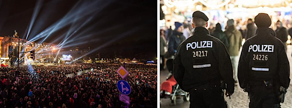 Hunderttausende begrüßten bei der Silvesterparty am Brandenburger Tor das Jahr 2016.