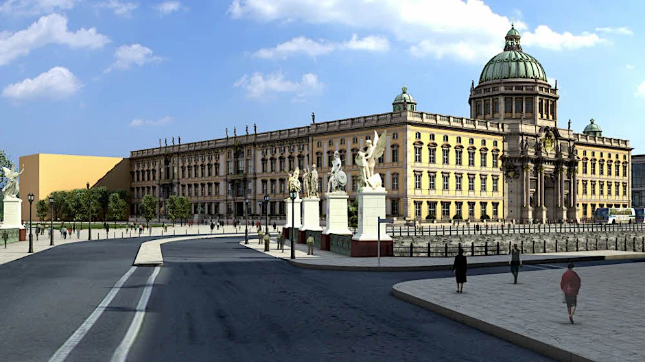 So soll es später aussehen: Das Schloss in einer Computersimulation.