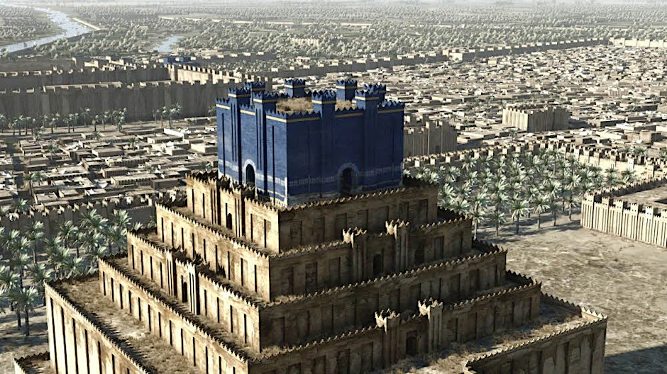 Simulation des antiken Babylon, etwa in der Zeit, in der die Tafeln entstanden.