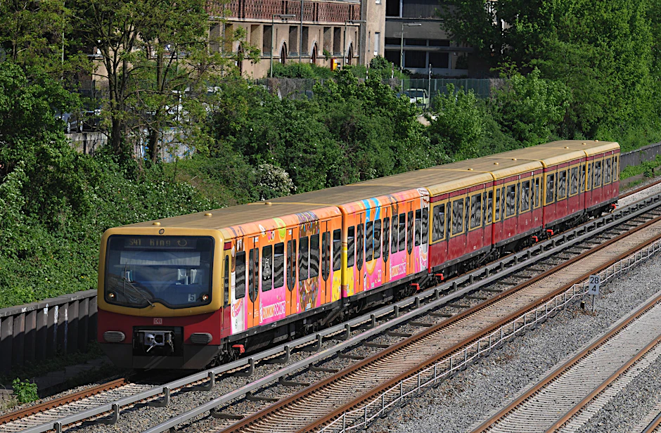Die Berliner S-Bahn.