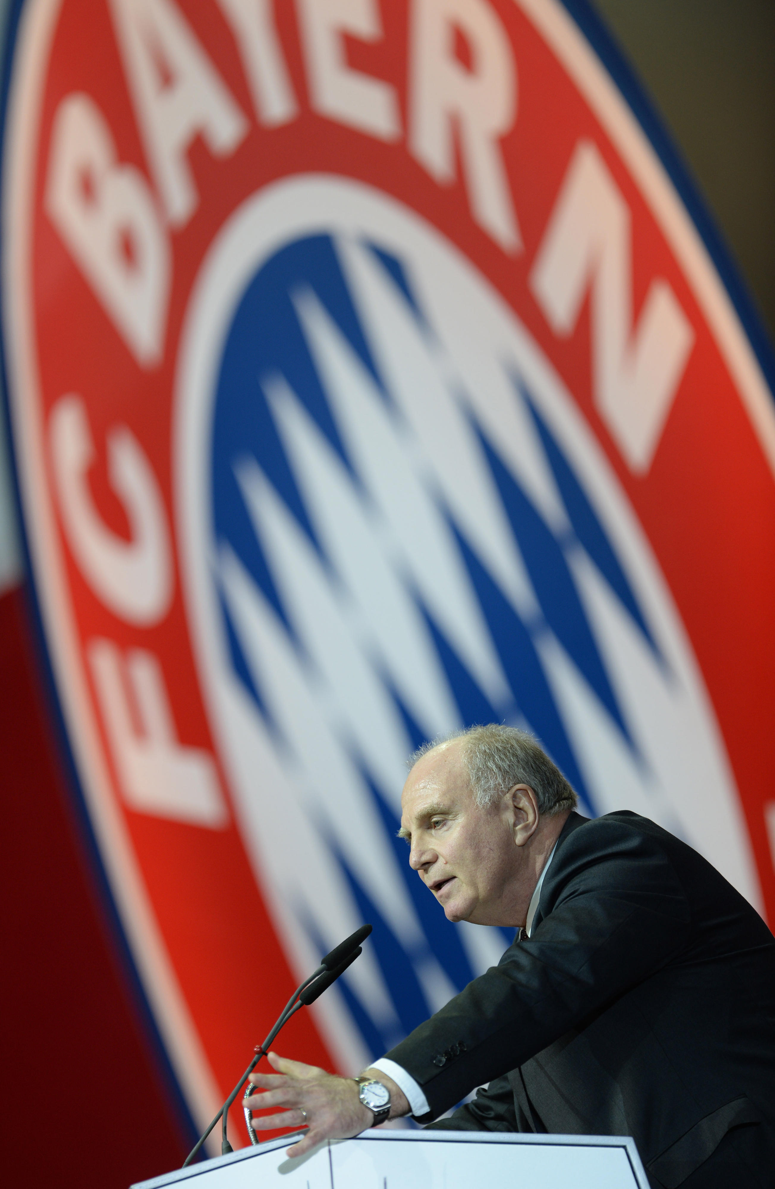 Neuer und alter Präsident des FC Bayern München: Uli Hoeneß.