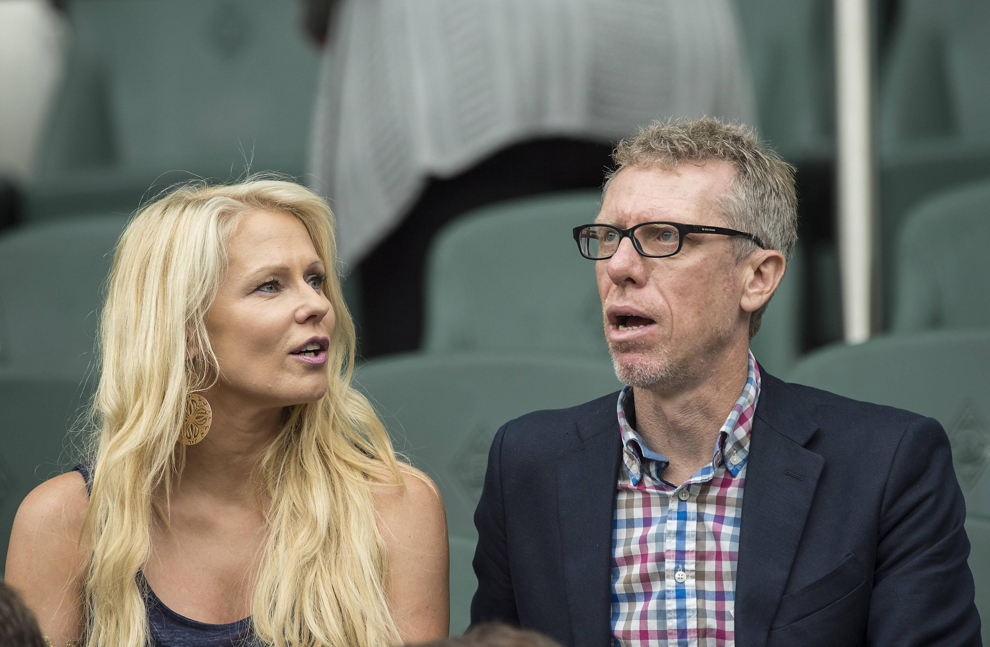 FC-Coach Peter Stöger (r.) und seine bessere Hälfte Ulrike Kriegler.