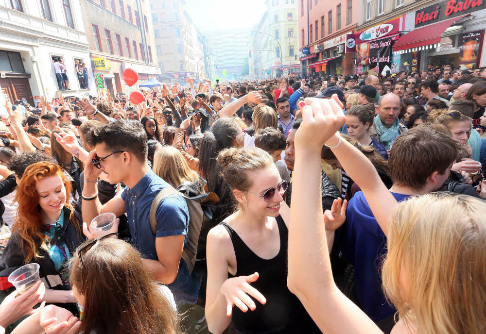 So voll kann es beim Myfest sein.