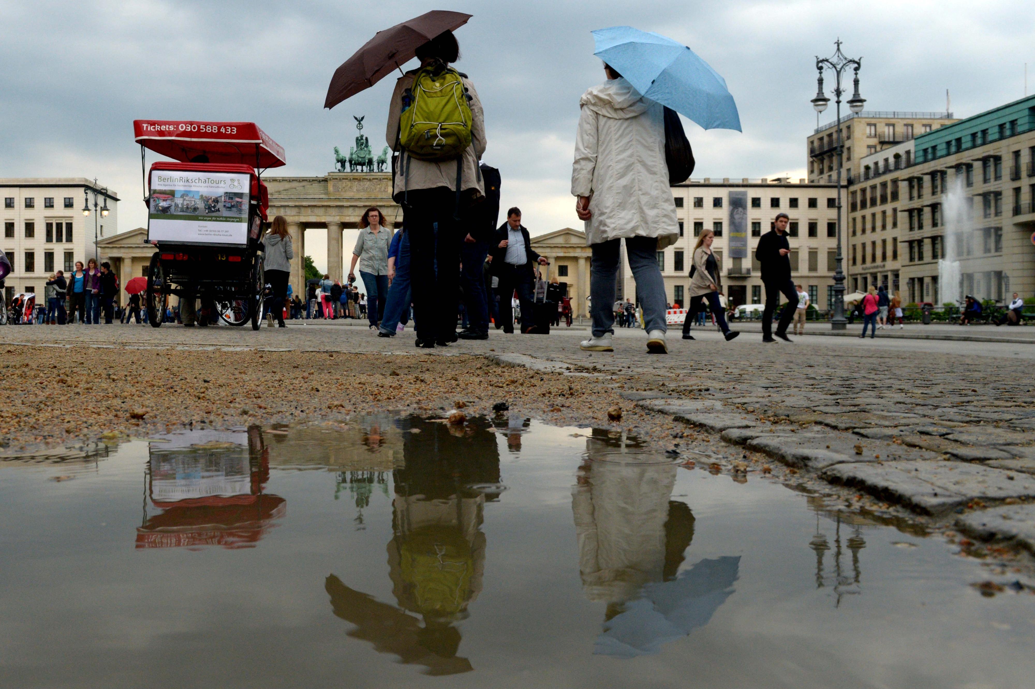 Regenwetter in Berlin