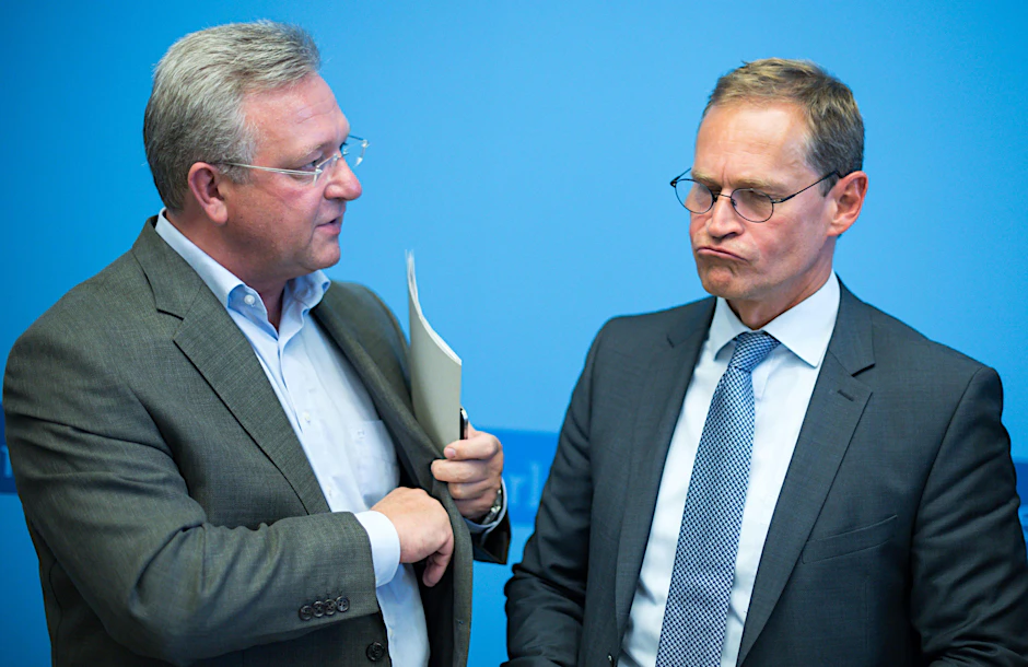 Noch Koalitionspartner: Frank Henkel (CDU) und Michael Müller (SPD).