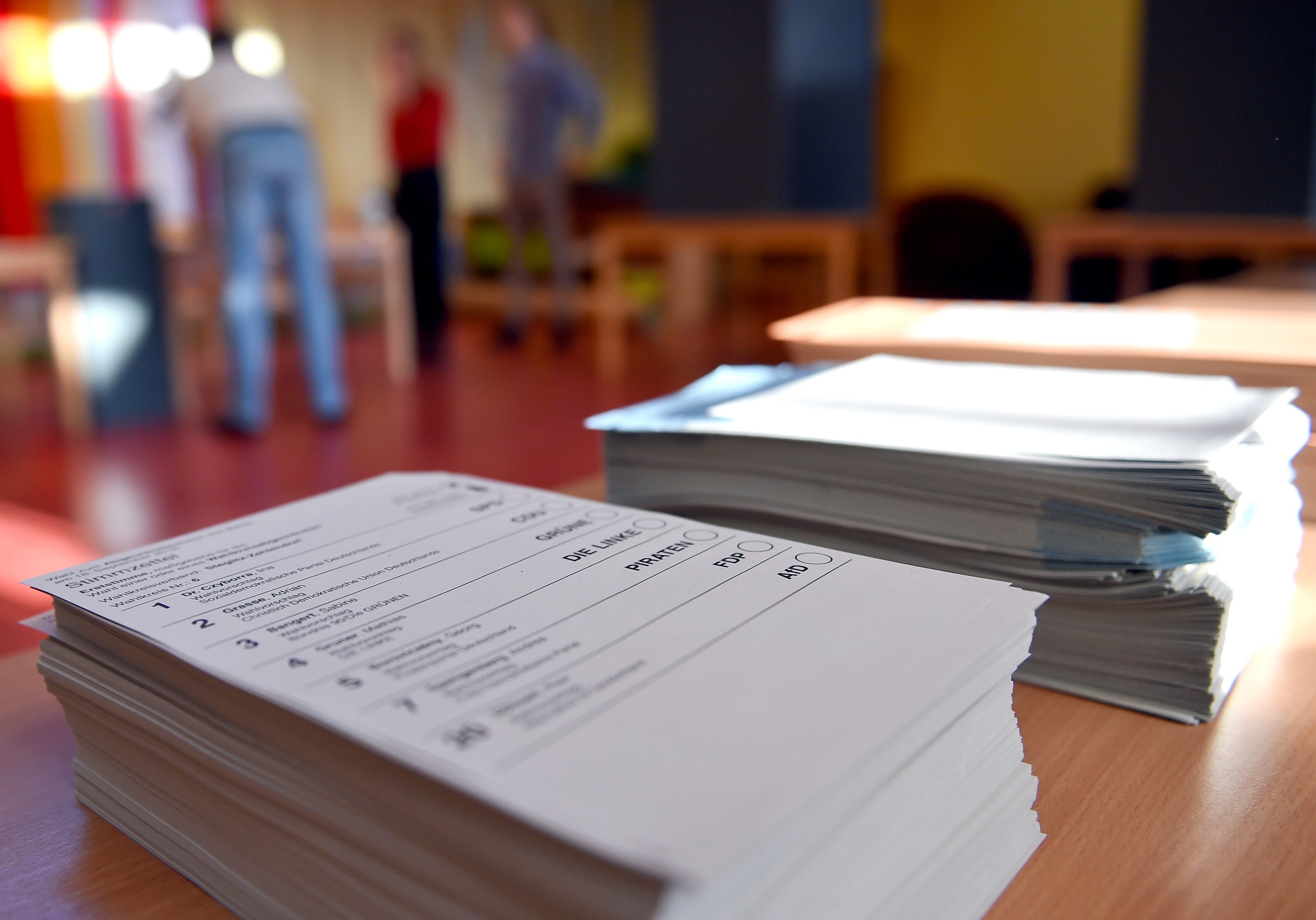 Stimmzettel bei der Berlin-Wahl