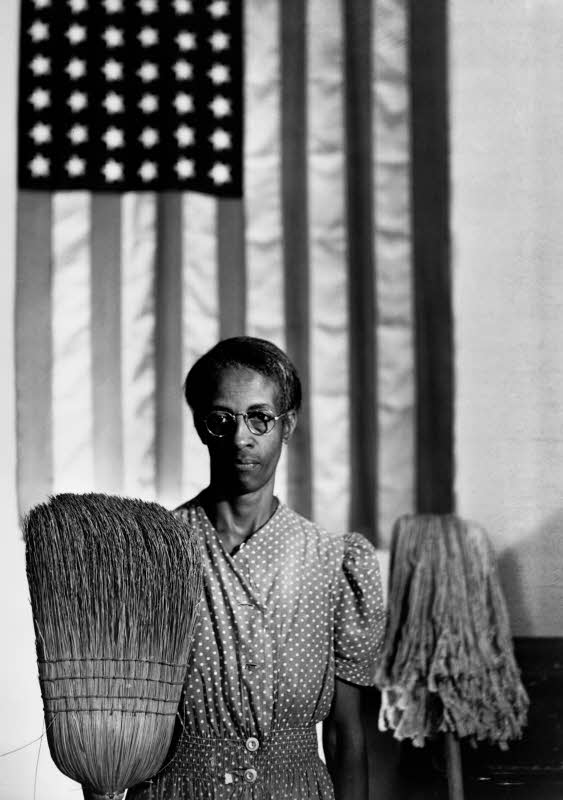„American Gothic“, 1942, die Putzfrau Ella Watson.