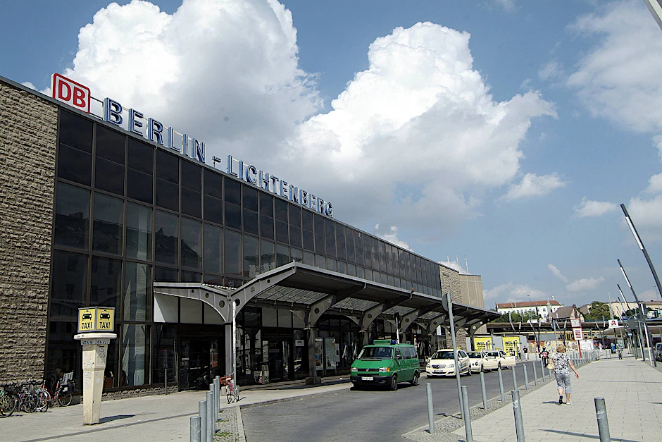 Der Bahnhof in Berlin-Lichtenberg.