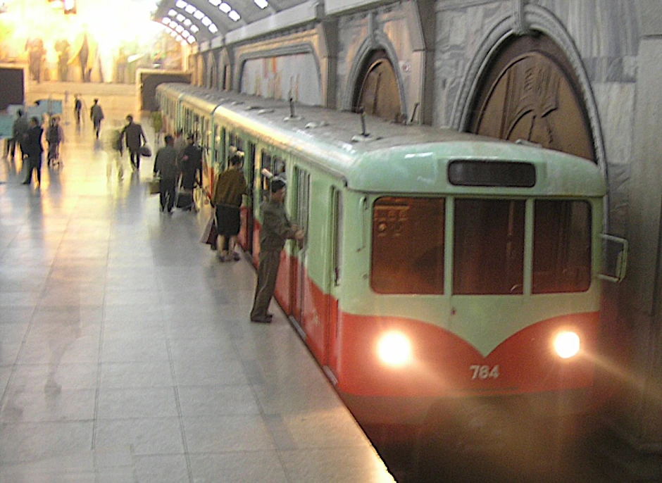 Ein Berliner Zug in Pjöngjang