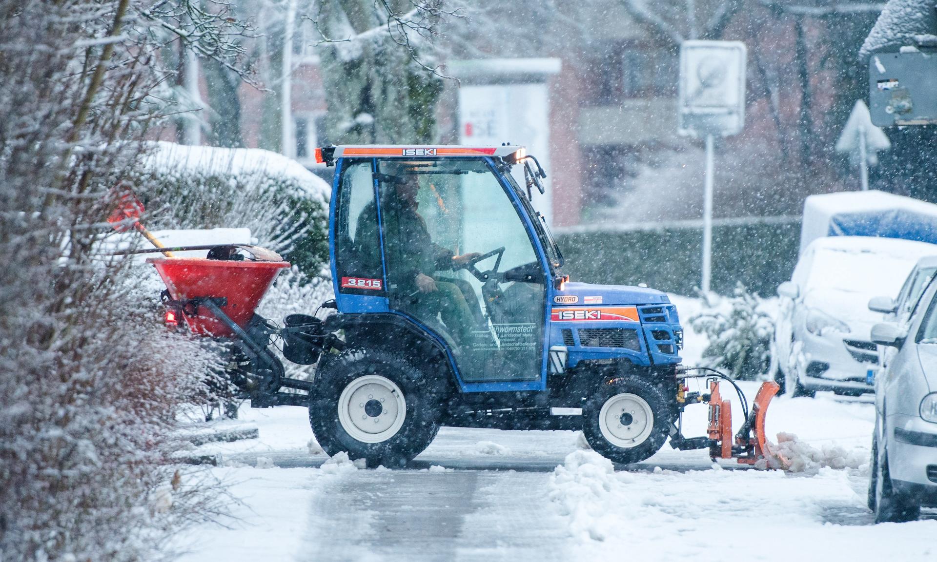 Das Tief bringt auch Schnee nach Hamburg.