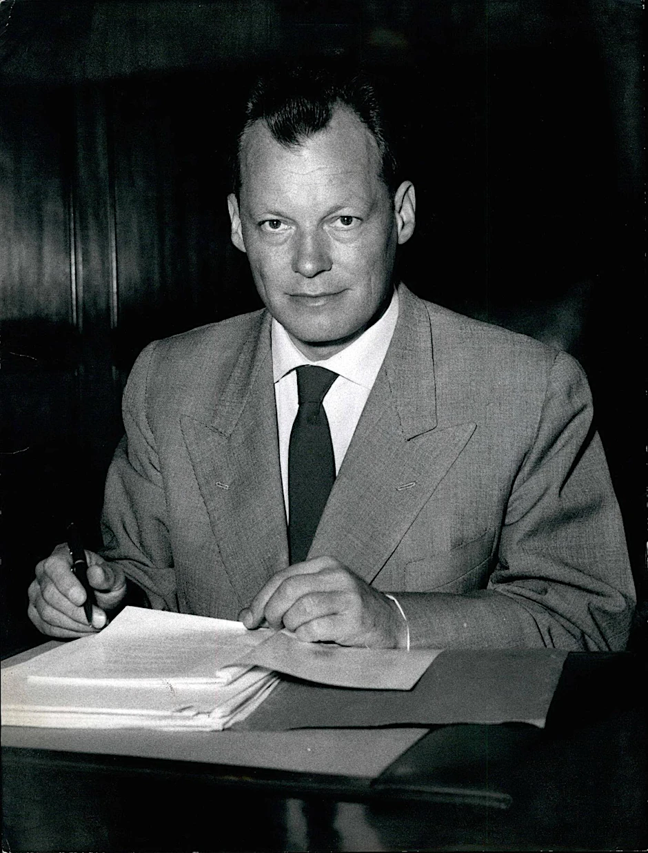 Willy Brandt im Rathaus Schöneberg 1957.