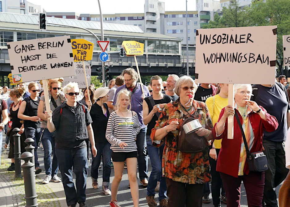 Mieterprotest Kotti und Co. Demonstration.