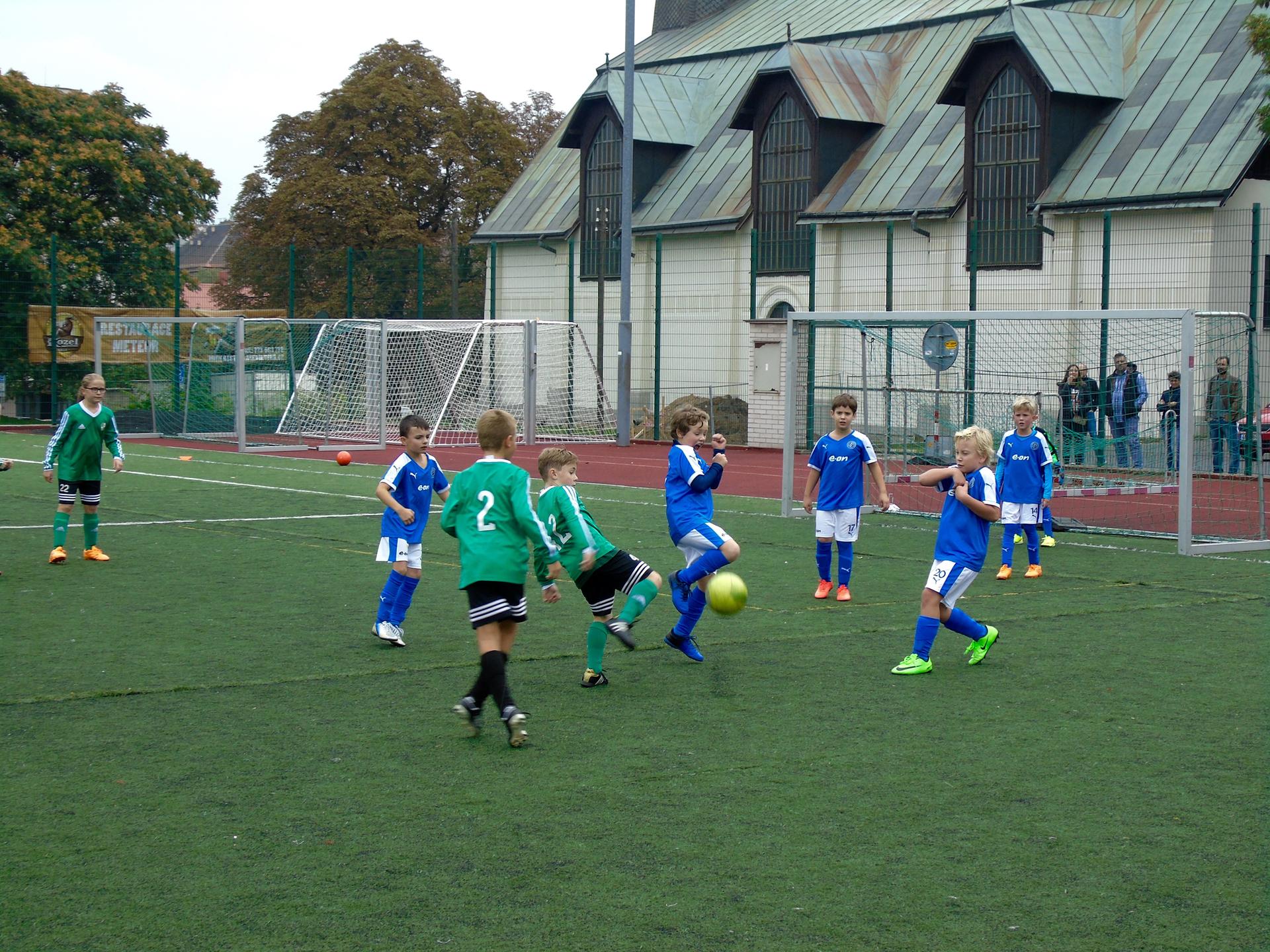 Weiter gehts: Das U9-Team des DFC Prag im Punktspiel.