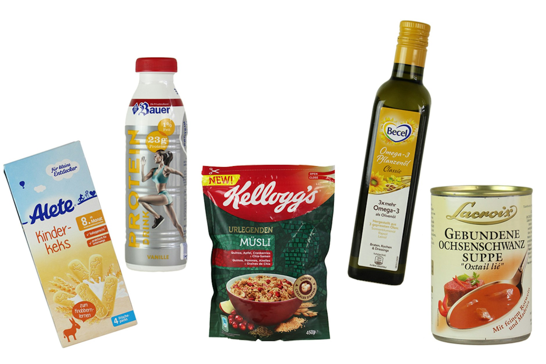 Diese fünf Produkte sind für den "Goldenen Windbeutel" nominiert.