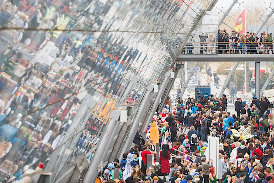 Messebesucher auf der Leipziger Buchmesse 2016.