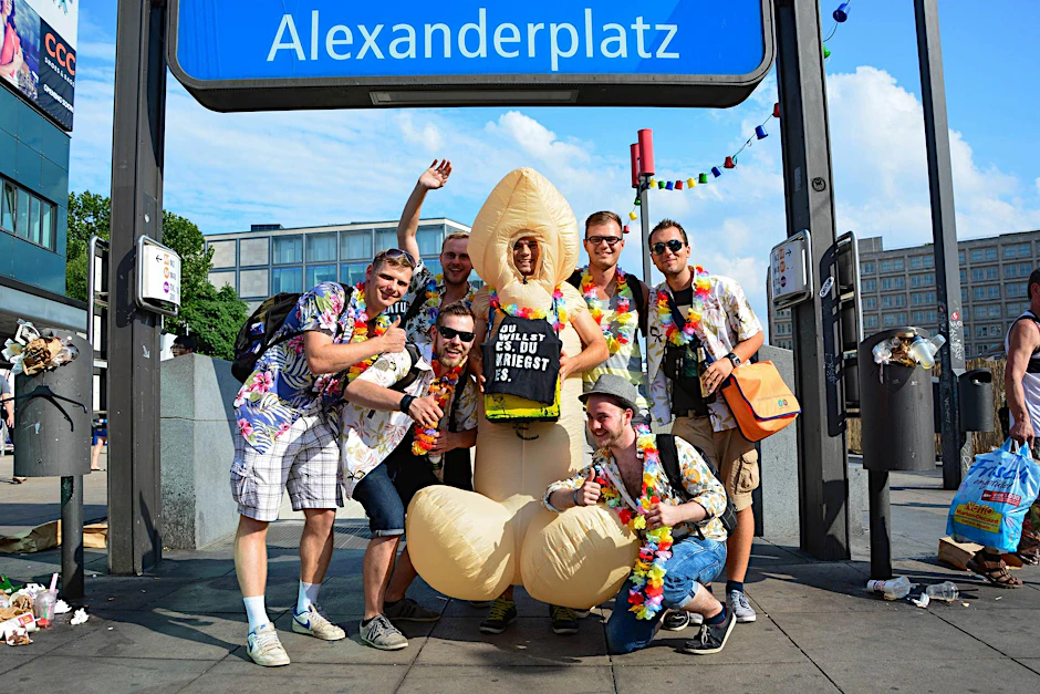Ein Junggesellenabschied in Berlin.