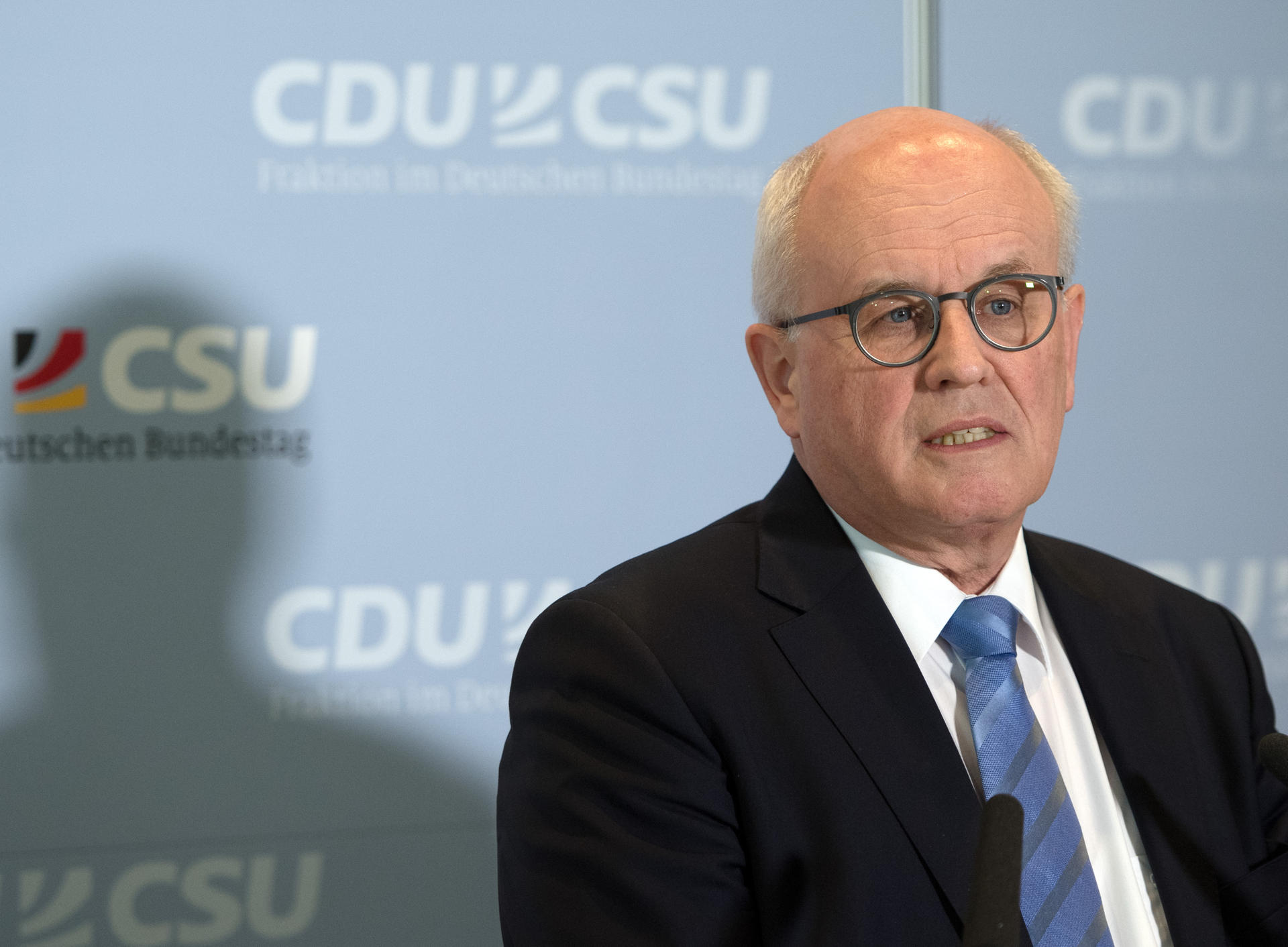 Der Fraktionsvorsitzende von CDU/CSU, Volker Kauder