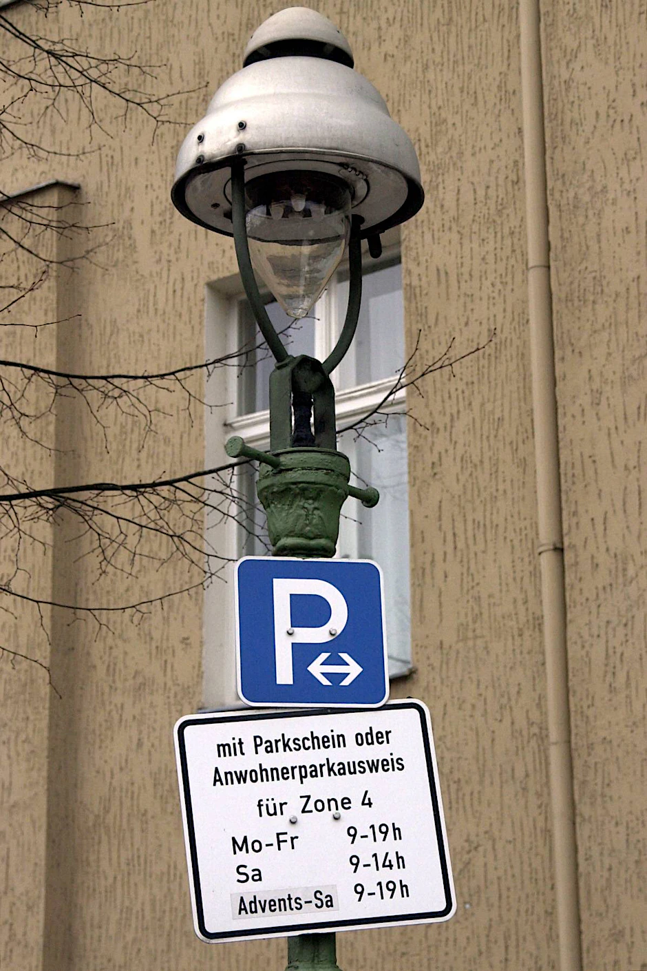 Parkplatz für Anwohner.