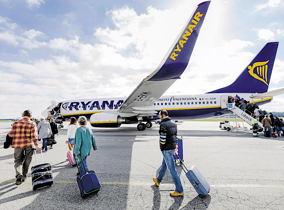 40 Millionen Passagiere will Ryanair 2024 in Deutschland oder von hier aus transportieren.